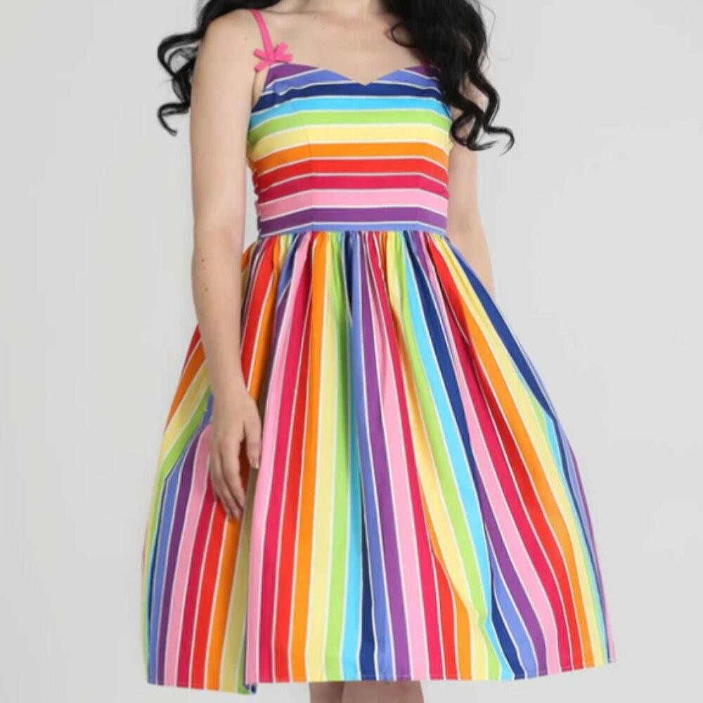Hell Bunny Multicolor Striped Dress